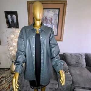 Bagatelle Dark Gray Faux Leather Jacket